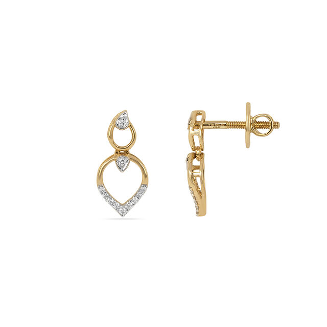 Tanishq 18KT Diamond Earrings for Women 3