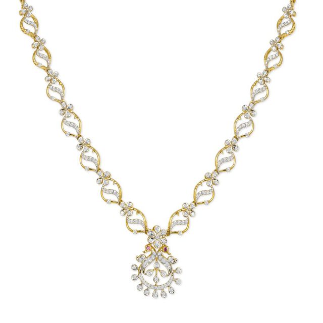 Tanishq 18KT Diamond Necklace for Women 2