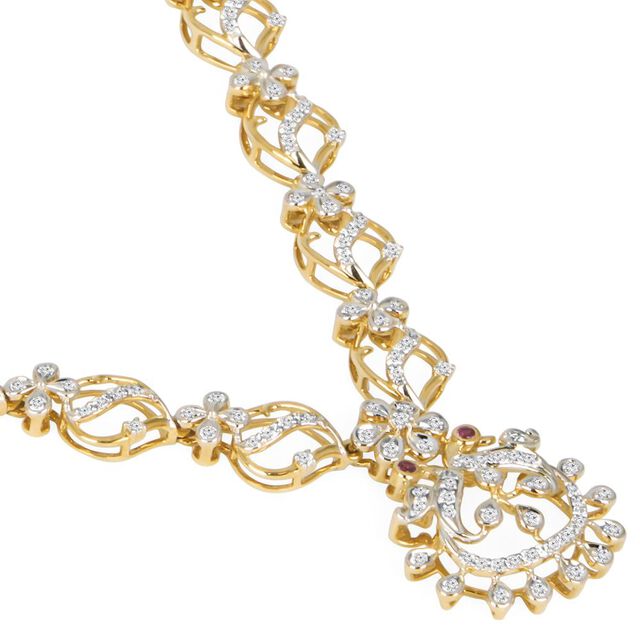Tanishq 18KT Diamond Necklace for Women 3