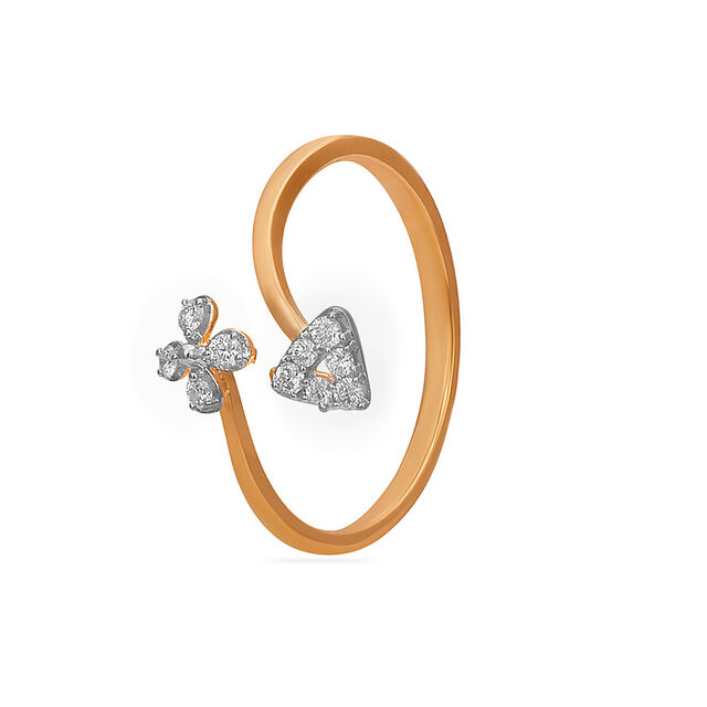 Tanishq 18KT Diamond Finger Ring for Women