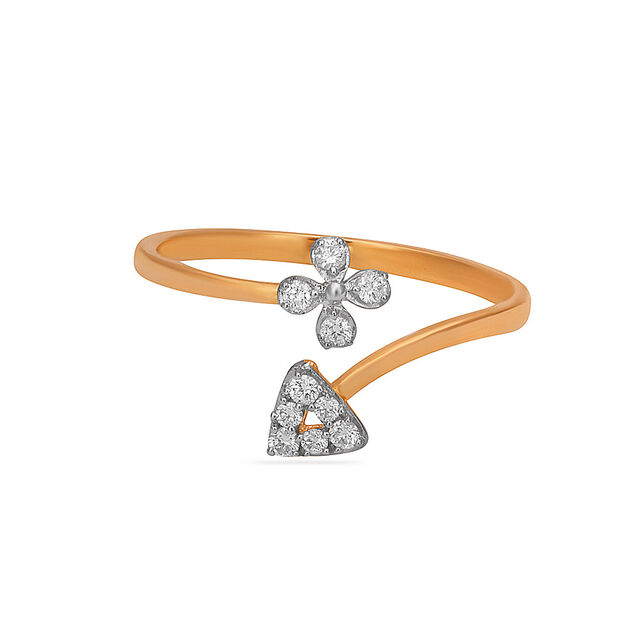 Tanishq 18KT Diamond Finger Ring for Women