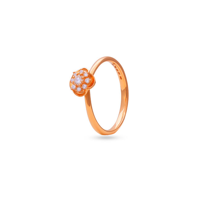 Intricate Floral Diamond Ring