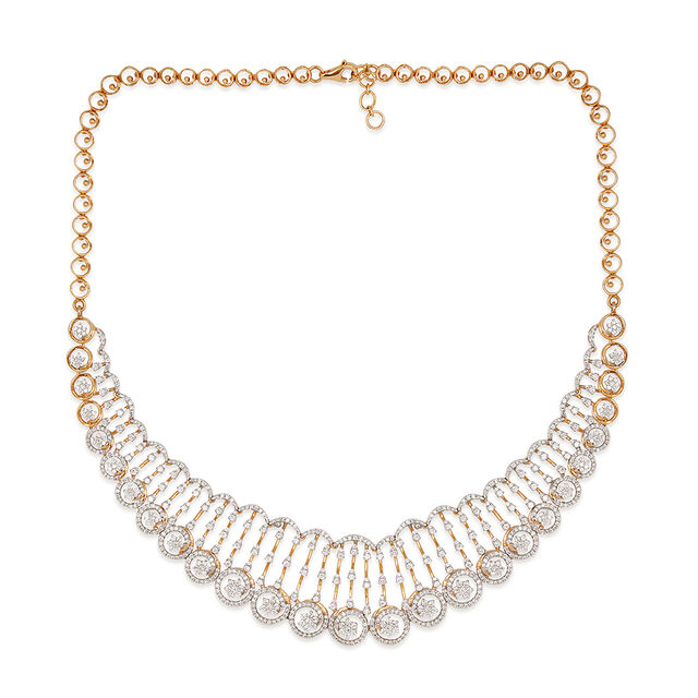 Tanishq 18KT Diamond Necklace for Women 