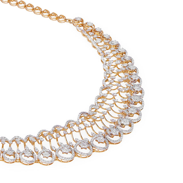 Tanishq 18KT Diamond Necklace for Women 2