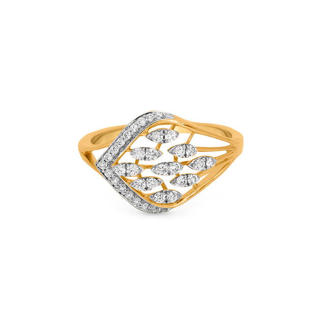 Tanishq 18 KT Diamond Finger Ring for Women