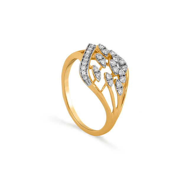 Tanishq 18 KT Diamond Finger Ring for Women