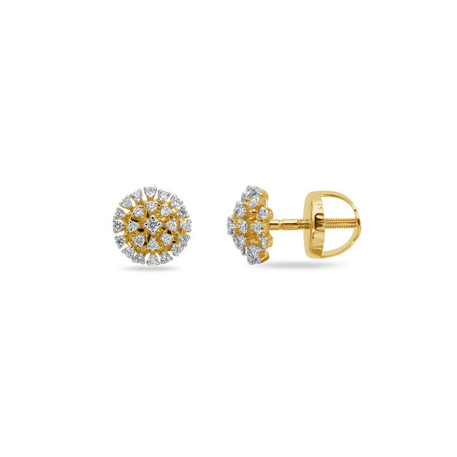 Tanishq 18KT Diamond Earrings for Women 2