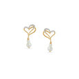 Dual-Heart Diamond Studs 