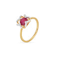 Floral Ruby Diana Ring 2