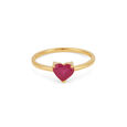 Timeless Ruby Heart Ring 