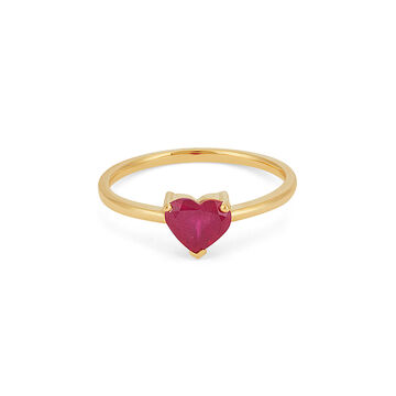 Timeless Ruby Heart Ring
