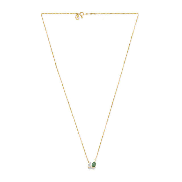 Tanishq 18KT Diamond Pendant with Chain for Women 