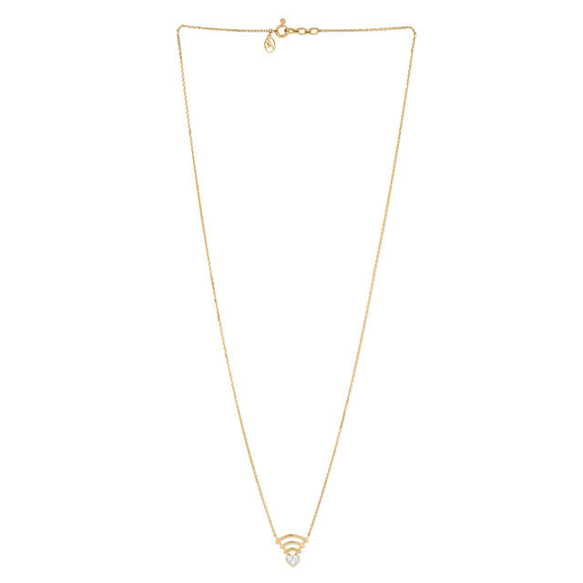 Mia 18KT Diamond Pendant with Chain for Women 3
