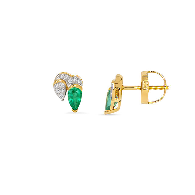Tanishq 18KT Diamond Earrings for Women 2