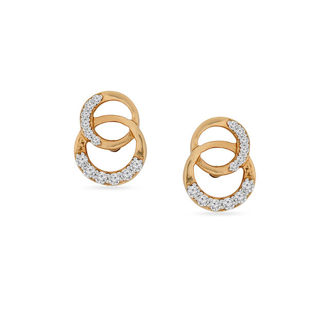 Link Circular Diamond Pendant And Earrings Set 4