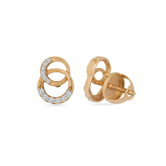 Link Circular Diamond Pendant And Earrings Set 5