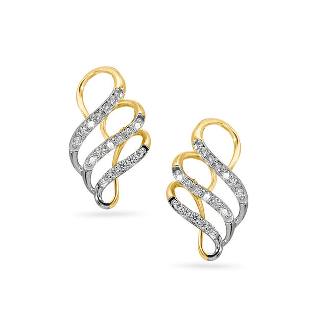 Tanishq 18KT Diamond Earrings for Women 