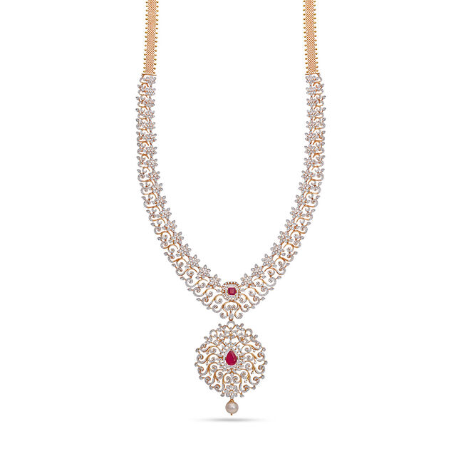 Tanishq 18 Karat Diamond Haaram for Women 