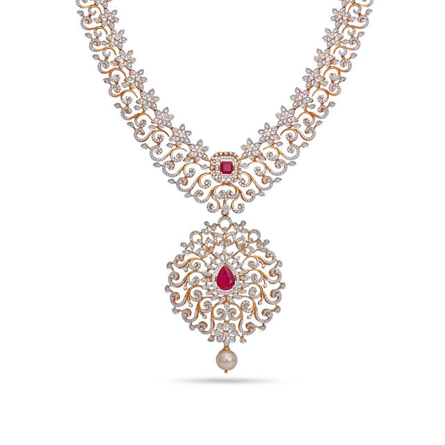 Tanishq 18 Karat Diamond Haaram for Women 2