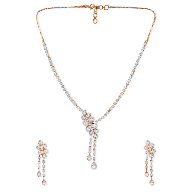 Cascade Diamond Necklace Set 