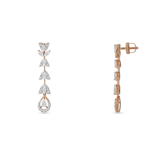 Radiant Diamond Leaf Necklace Set 6