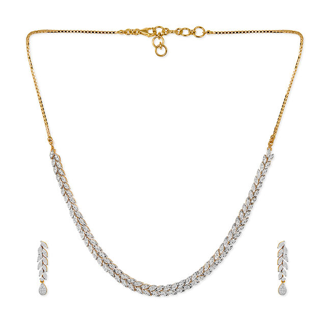 Divine Delight Diamond Necklace Set 