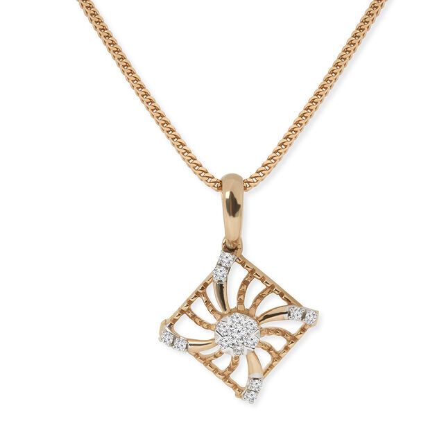 Tanishq 18KT Diamond Pendant for Women 
