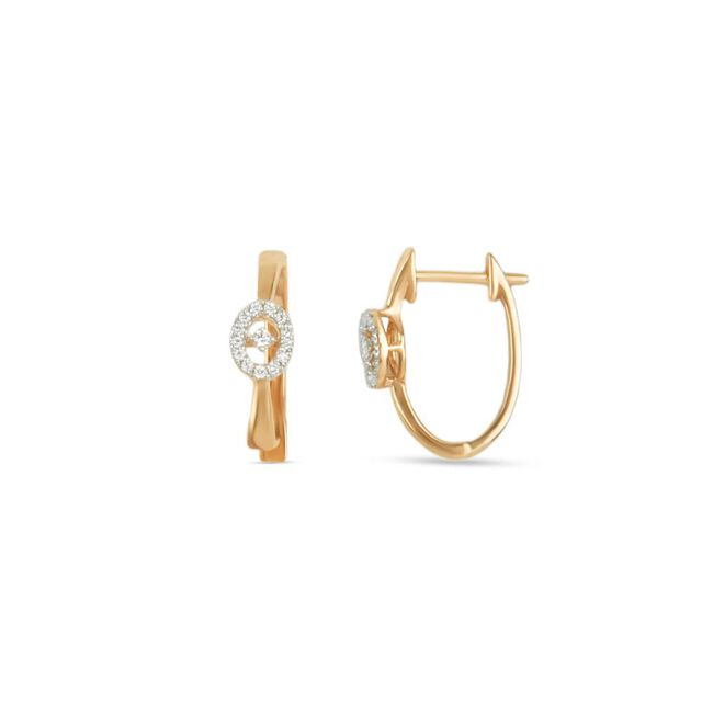 Tanishq 18 Karat Diamond Earrings for Women 2