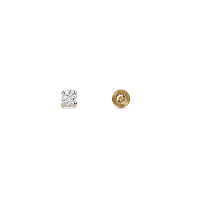 Classic Single Stone Diamond Stud Earrings 3