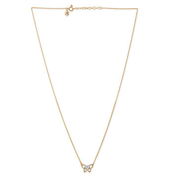 Love Butterfly Gold Necklace