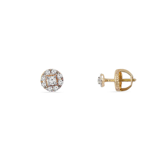 Tanishq 18KT Diamond Earrings for Women 2