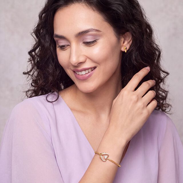 Tanishq 18KT Diamond Bangle for Women 3