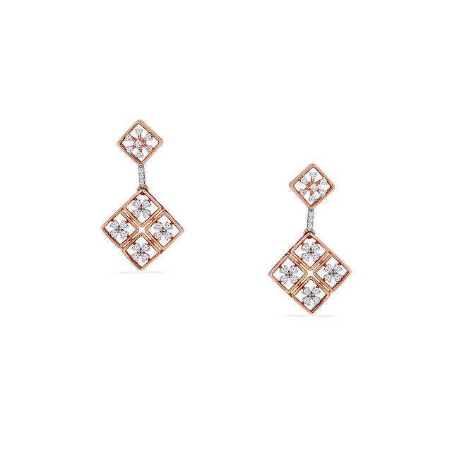 Tanishq 18 KT Diamond Neckwear and Earring Set For Women 4