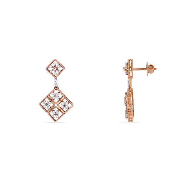 Tanishq 18 KT Diamond Neckwear and Earring Set For Women 5