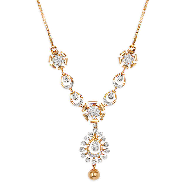 Tanishq 18KT Diamond Necklace for Women 2
