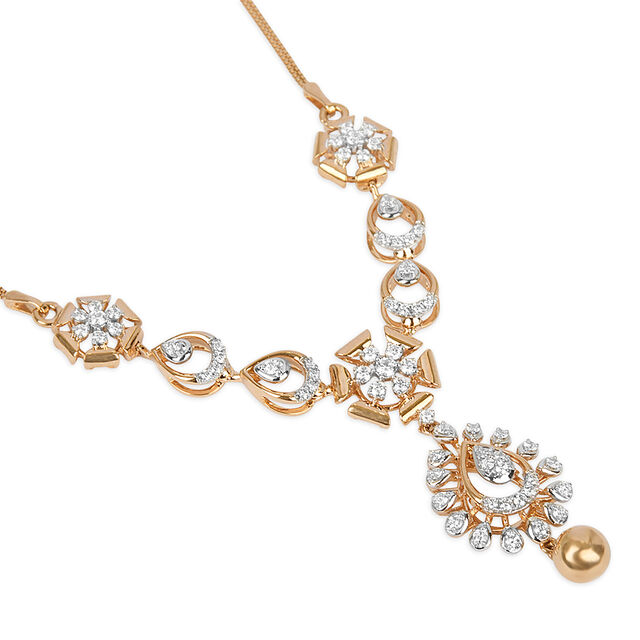 Tanishq 18KT Diamond Necklace for Women 3