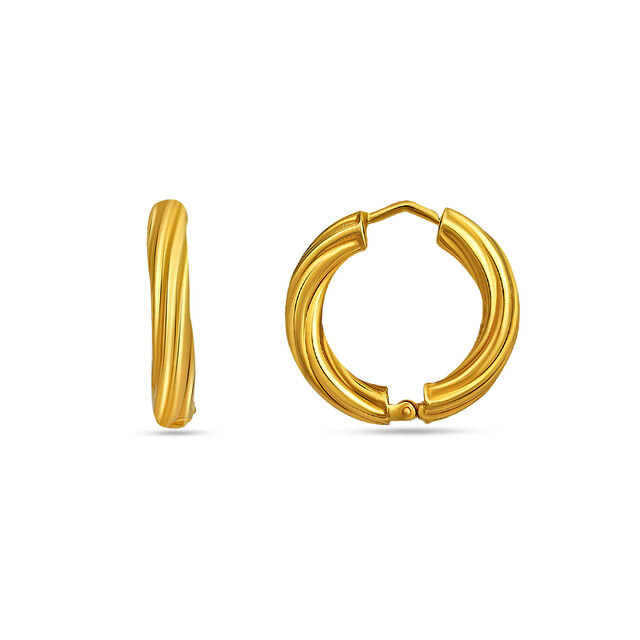 Tanishq 18 KT Gold Earrings for Women 2