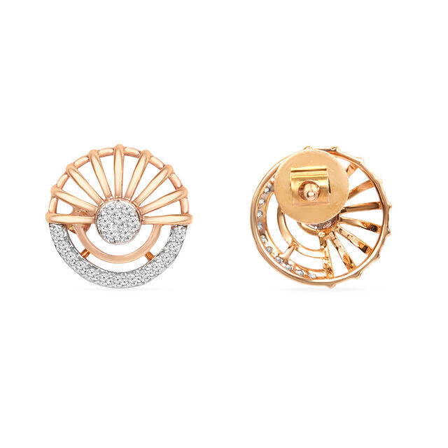 Tanishq 18KT Diamond Stud Earrings for Women 3