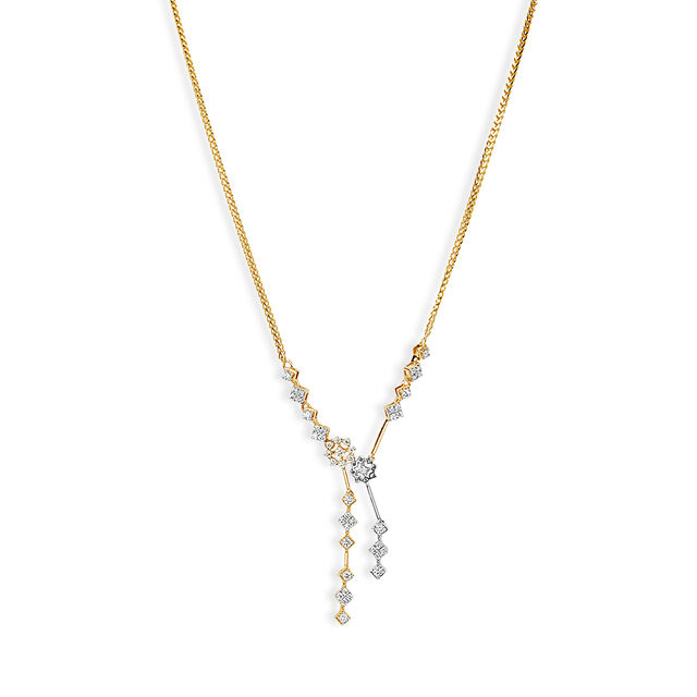 Tanishq 18KT Diamond Necklace for Women 2