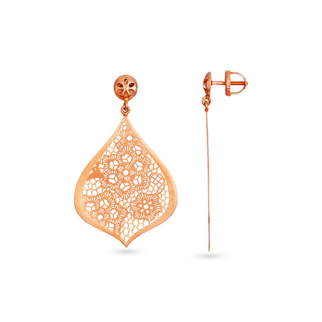 Tanishq 18KT  Gold Earrings  for Women 2