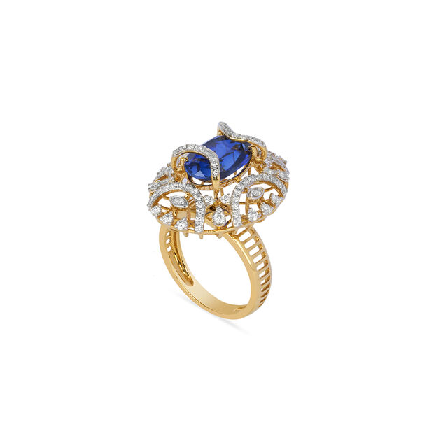 Bright Dazzling Diamond Finger Ring 