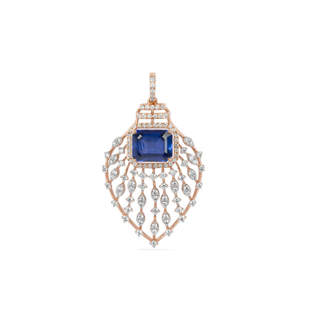 Luxurious Diamond Pendant and Earrings Set 2