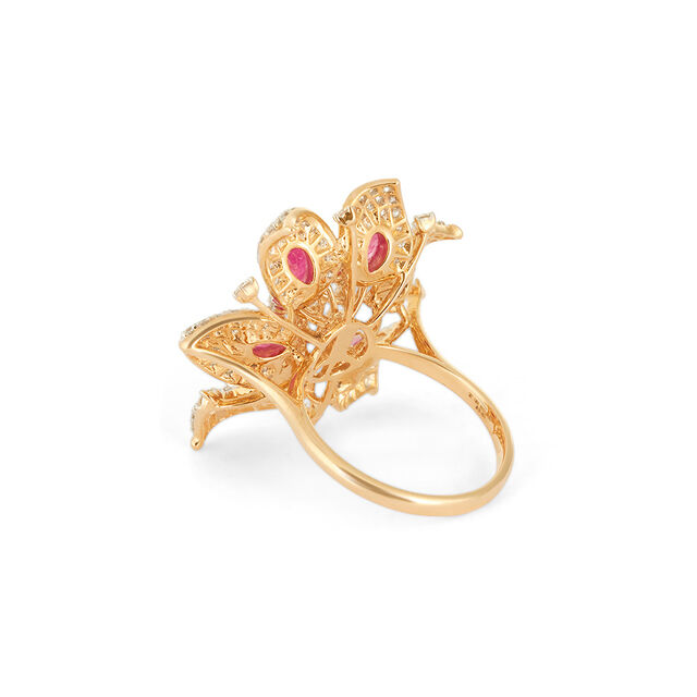 Tanishq 18KT Diamond Finger Ring for Women 4
