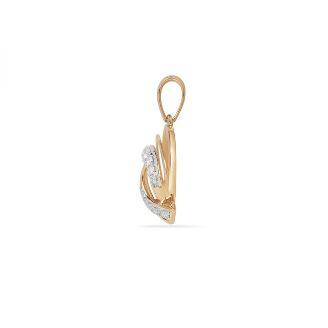 Tanishq 18KT Diamond Pendant and Earrings Set for Women 3