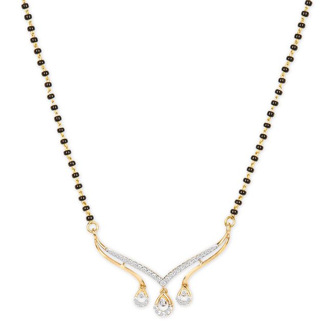Tanishq 18KT Diamond Mangalsutra for Women 2