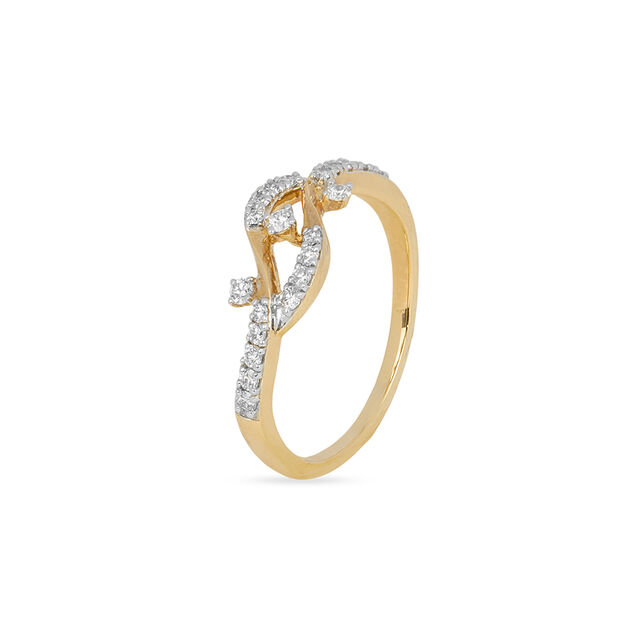 Stunning Crossover Diamond Finger Ring 3