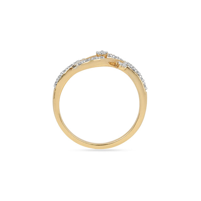 Stunning Crossover Diamond Finger Ring 4