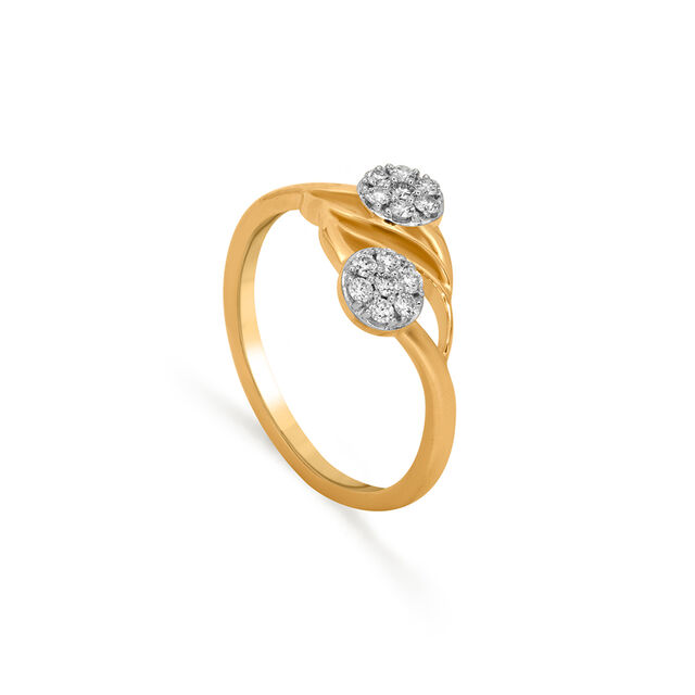 Tanishq 18 KT Diamond Finger Ring for Women