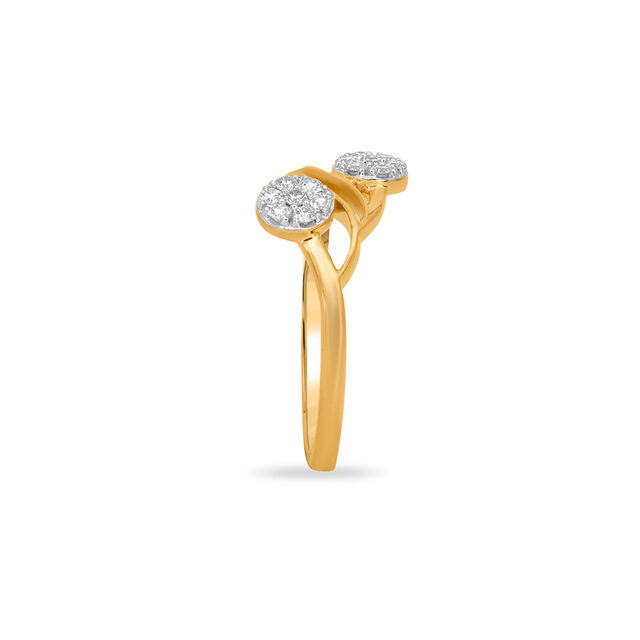 Tanishq 18 KT Diamond Finger Ring for Women