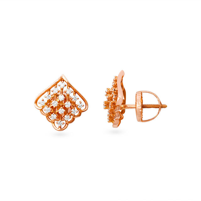 Tanishq 18KT Diamond Earrings for Women 2